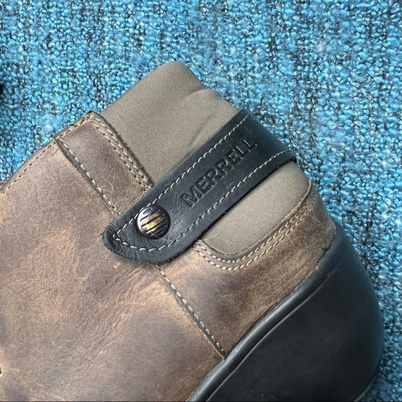 Merrell Veranda Cloudy Brown Leather Booties - Picture 6 of 9